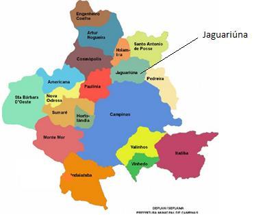 P á g i n a 7 1.1.4. Inserção Regional A Região de Governo (RG) de Campinas é composta por 22 municípios, de um total de 90 cidades que compõem a Região Administrativa (RA) de Campinas.