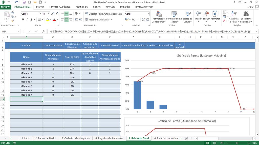 2. A principal função do Excel que identifica erros: Para identificar esses erros é possível utilizar a função do Excel ÉERROS.