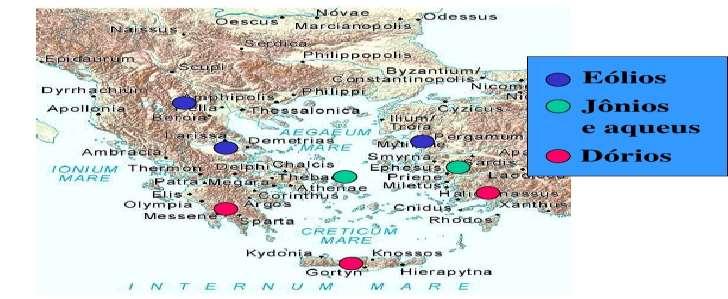 Novos povos se estabeleceram: jônios e eólios; As aldeias passaram a se organizar em genos (pequenas