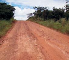 Estradas distritais e vicinais do Núcleo Rural de Taquara cujas condições são