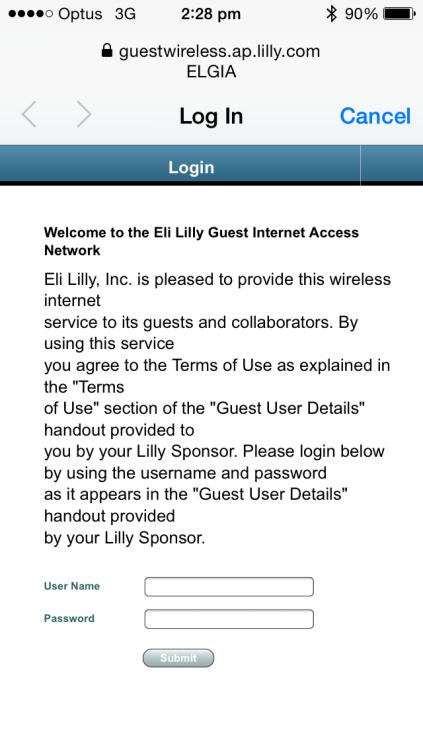 Para acessar, você deverá solicitar credenciais específicas geradas pela Lilly (gerada pelas secretárias da área).