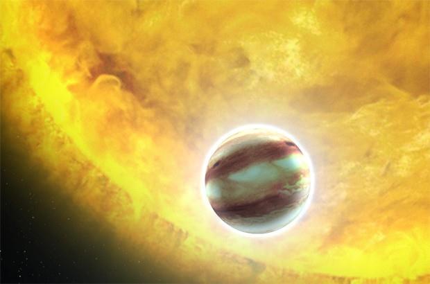 Como identificar exoplanetas? Alguns exoplanetas chegam a orbitar a estrela a menos de um centésimo da distância da Terra ao Sol.