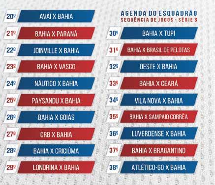 ACESSO GARANTIDO SÉRIE B A Confederação Brasileira de Futebol (CBF) divulgou oficialmente a tabela completa até a 30ª rodada no Campeonato Brasileiro da Série B.