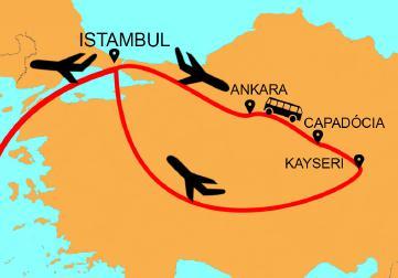 Todos os traslados conforme o itinerário (6) *Bilhete aéreo Istambul-Cairo não incluído. DIA 1: ISTAMBUL Chegada em Istambul, assistência e traslado para o hotel selecionado. Resto do dia livre.