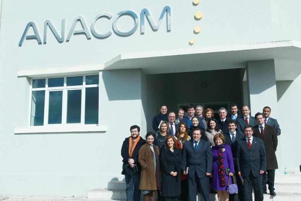 Objetivo da visita A efetuou no dia 6 de fevereiro de 2013 uma visita ao Centro de Monitorização e Laboratórios da ANACOM, localizado em Barcarena, com o objetivo de conhecer e acompanhar a atividade