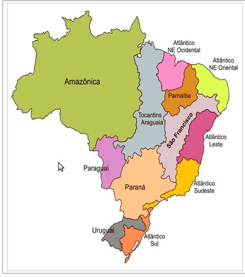 Figura 4 Regiões Hidrográficas do Brasil Fonte: Plano Nacional de Recursos Hídricos (PNRH). Disponível em http://www2.ana.gov.br/paginas/default.aspx. 1.3.