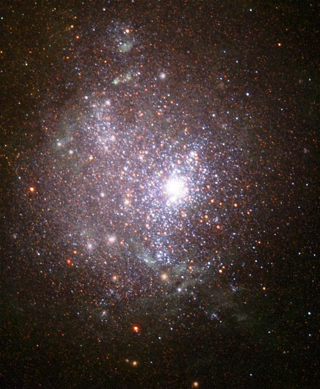 Galáxias Elípticas Galáxias Anãs Compactas Azúis (BCD) são pequenas e azuis, o que indica formação estelar.