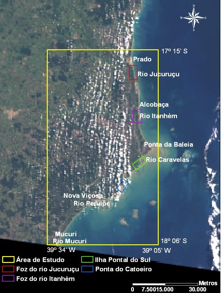 Figura 1: Imagem Landsat ETM+ de