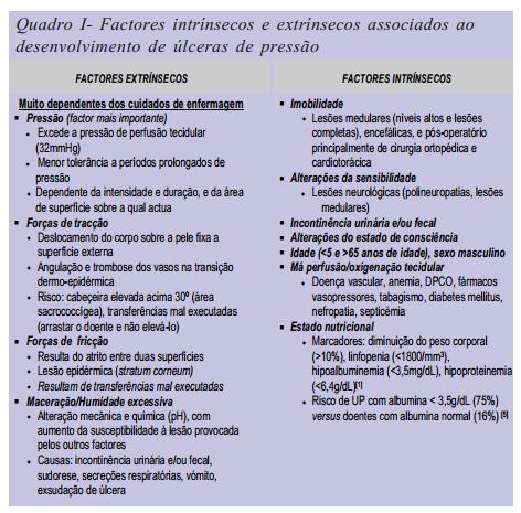 4 As úlceras por pressão são decorrentes de isquemia local e necrose celular, por uma compressão prolongada que causa alterações vasculares locais comprometendo a nutrição tecidual, sendo mais