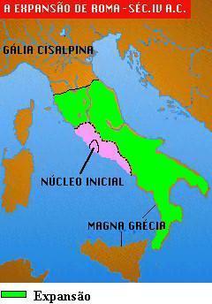 As conquistas Romanas 1ª Fase (V a.c. III a.