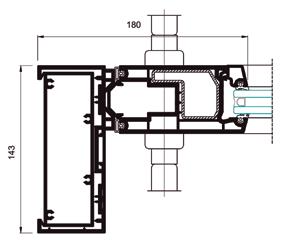 SISTEMA AVALON CORRER ELEVÁVEL (PVC) SISTEMA DOMUS Sistema adequado para grandes dimensões de vidro que priviligiam a luminosidade, ao mesmo tempo que o