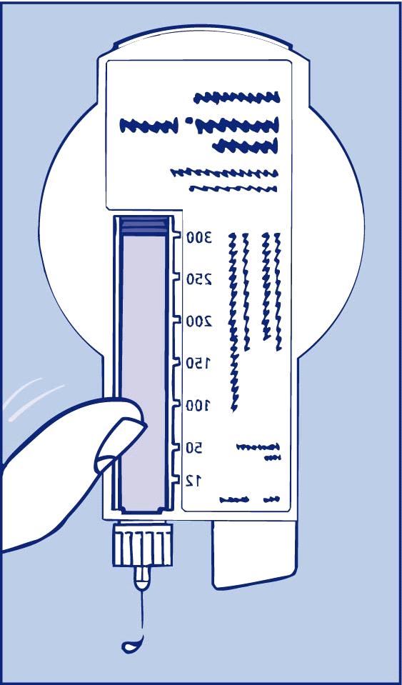 pequenos toques com o dedo no cartucho algumas vezes (figura 1B), de modo a que quaisquer bolhas de ar se acumulem na parte superior do cartucho.