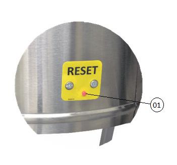 3.3 Sistema de segurança Este equipamento é equipado com um termostato de segurança, que tem a função de desligar o equipamento quando o termostato de temperatura não estiver funcionando corretamente.
