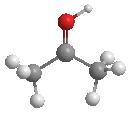 A propanona protonada formada, pode mobilizar os elétrons pi da carbonila para o oxigênio que se encontra catiônico, favorecendo a formação de um composto iônico com maior estabilidade.