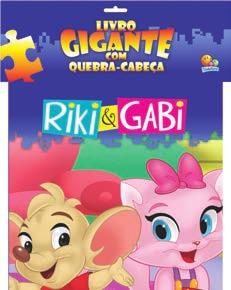 Quebra-Cabeça Riki & Gabi Ricamente ilustrado e em formato especial, o Livro Gigante com Quebra-