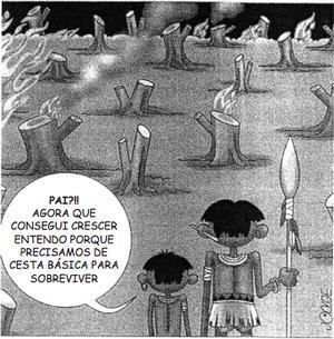 e) a diminuição da disponibilidade de água para a região onde você mora e o aumento do custo da água. 14. (Enem-MEC) Imagem (Foto: Disponível em: http://conexaoambiental.zip.net/images/ charge.jpg.