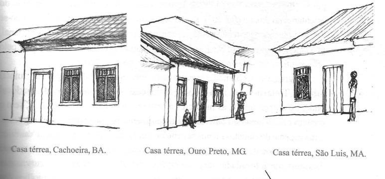 2- Casa Térrea e Sobrados As casas térreas, ou habitações urbanas de único pavimento, eram residências de cidadãos da colônia.