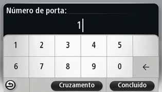 Quando a rua correcta aparece na lista, toque no nome para seleccionar o destino. 6.