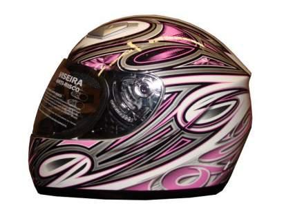 2000.224 CAPACETE STREET 992 FECHADO ROSA 58 YOHE 2000.