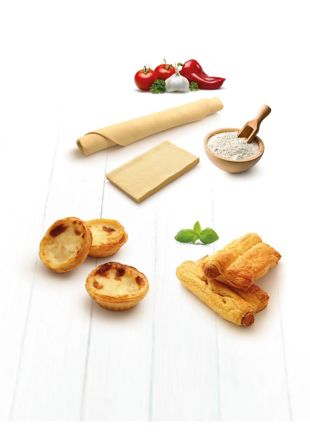 FOLHADOS Massa Folhada Puff Pastry / Pâte Feuilleté / Masa de Hojaldre Individual Individual 2g 300g 1 1 20 15 Natas de Bacalhau Codfish Cream / Creme de