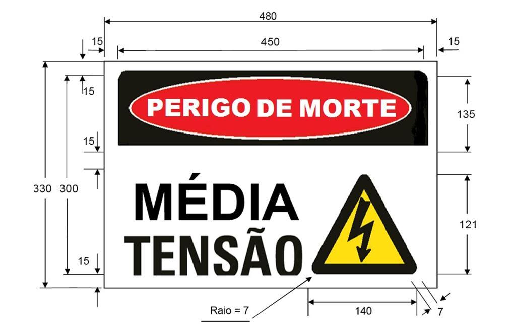 Página: 106/111 RES nº 089 /2014, de DESENHO 32 - PLACA PARA SINALIZAÇÃO DE ADVERTÊNCIA A TERCEIROS NOTAS: 1. Desenho sem escala. Dimensões em milímetros. 2. Material: chapa de aço galvanizado.