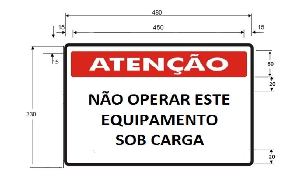 Página: 107/111 RES nº 089 /2014, de DESENHO 32 A - PLACA PARA SINALIZAÇÃO DE ADVERTÊNCIA A TERCEIROS NOTAS: 1. Desenho sem escala. Dimensões em milímetros. 2. Material : chapa de aço galvanizada.