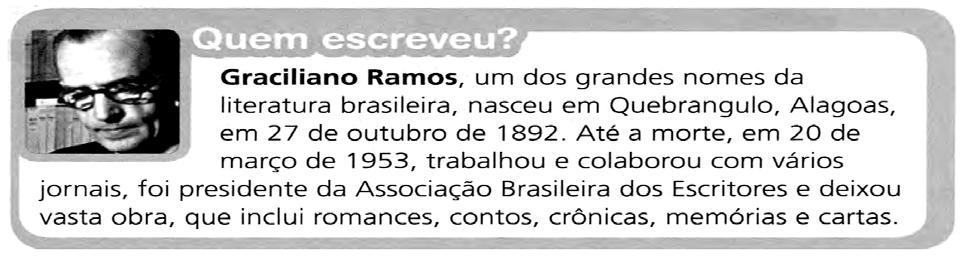 Eu queria saber se isto aqui é o país de Tatipirun, começou Raimundo. Naturalmente, respondeu o outro. Donde vem você? Raimundo inventou um nome para a cidade dele (...) RAMOS, Graciliano.