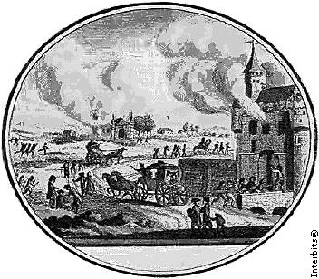 1. No contexto da Revolução Francesa em 1789, a imagem expressa um conjunto de ações que ficou conhecido como ( A ) Período do Terror, marco das perseguições aos inimigos da revolução, durante a