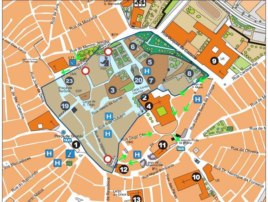 Horário de condicionamento de tráfego 08h / 20h Nº de lojas na ZSTA 29 Mapa da ZSTA Medidas Complementares Transportes Públicos Bilhetes