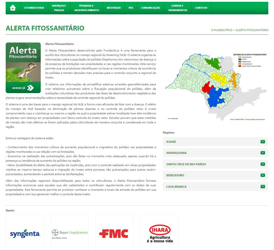 Controle Regional do HLB Não