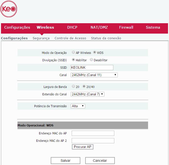 2. Após o roteador reiniciar, acesse novamente a interface web de configuração, navegando até o menu DHCP. Desmarque a opção Habilitar, em seguida, clique em Salvar; 3.