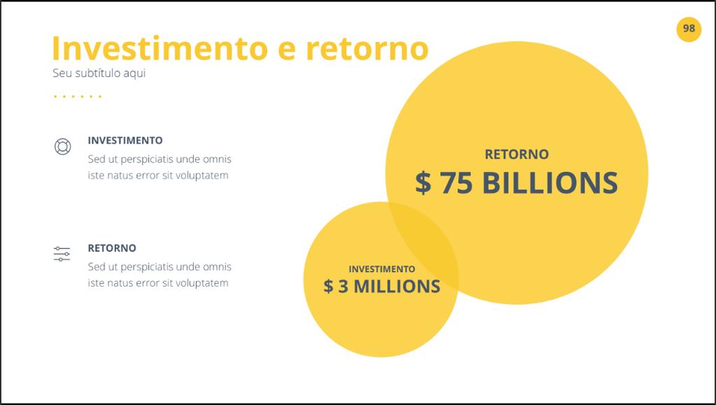 que está disponível no Slides Prontos caso você não queira gastar tempo com uma