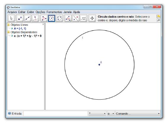 Clique em qualquer região da Janela de Visualização para marcar o  Após