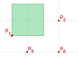 somente no ponto P 1, pois o segundo ponto do comando Polígono é obtido em função de P 1.