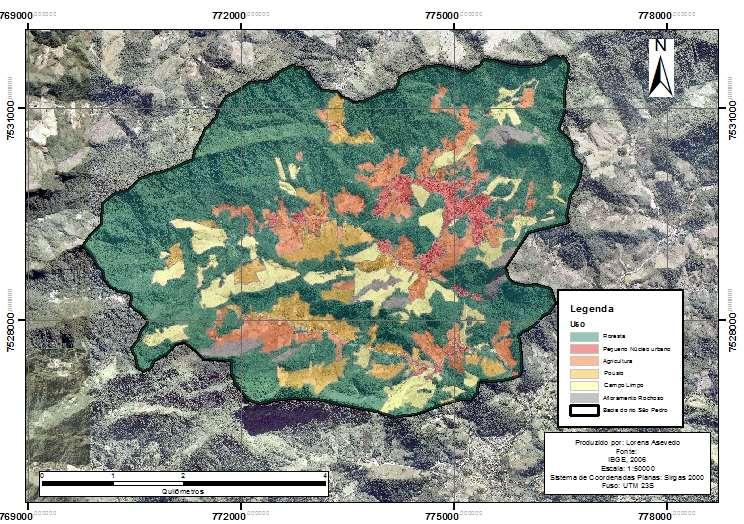 80 Figura 26: Mapa de uso do solo da bacia do rio São Pedro