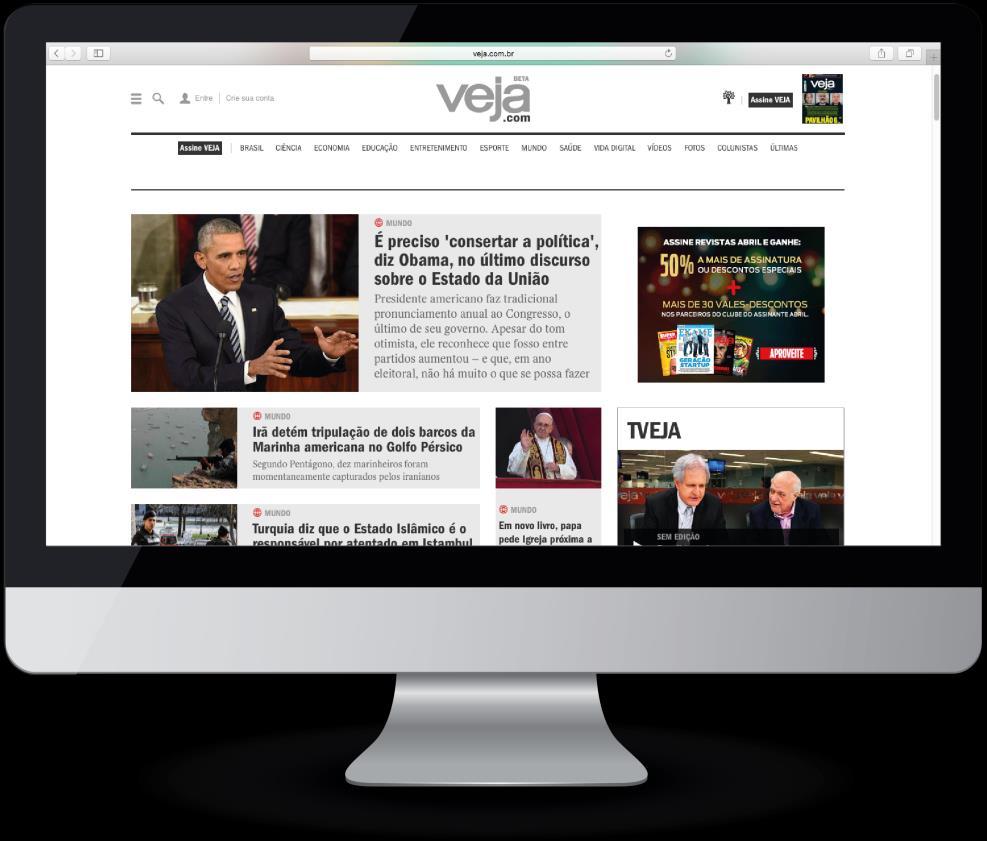 VEJA.com No site da VEJA, uma matéria vai contar tudo sobre a novidade do aplicativo e o conteúdo especial de Olimpíadas e do patrocinador.