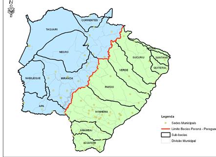 16 V.1. ASPECTOS FÍSICOS E NATURAIS O território de Paraíso das Águas é banhado pelos rios Paraíso, Sucuriú, São Domingos e Rio Verde e se localiza no limite das bacias do Paraguai e Paraná. FIGURA 1.