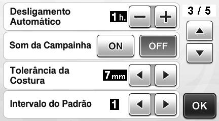 Esses justes podem ser feitos n tel de configurções. Pressione operções. no pinel de c Toque em ou pr lterr s configurções. Not Se pressão do desenho for muito lt, pont d cnet pode ser dnificd.