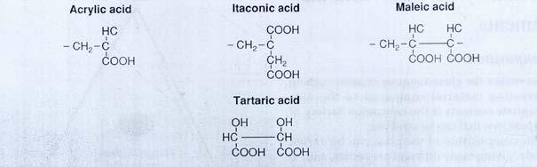 105 Componentes ácidos utilizados nos cimentos de ionômero de vidro Existe uma concentração ótima do ácido no caso dos cimentos de silicato.
