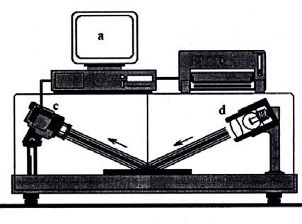 14 b Figura 2.2 Equipamento para medição do brilho de placas polidas (ERDOGAN, 2000). A preparação de todas as amostras de duas rochas ornamentais foi feita em oito estágios de polimento (Quadro 2.