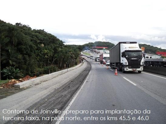 19 2.2 TERCEIRAS FAIXAS Os 30 km de terceiras faixas para ampliação da capacidade da rodovia, previstos