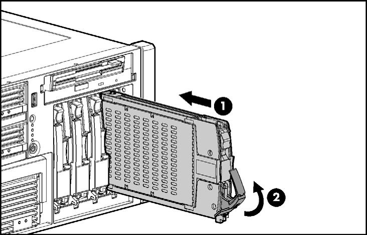 64 Servidor HP ProLiant DL580 Generation 3 - Guia do usuário Instalação de unidades de disco rígido SCSI hot-plug 1.