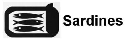 lata de sardinhas que se utiliza habitualmente no comércio como uma embalagem para sardinhas, e consiste, portanto, numa representação simbólica/estilizada do produto, que não se distancia