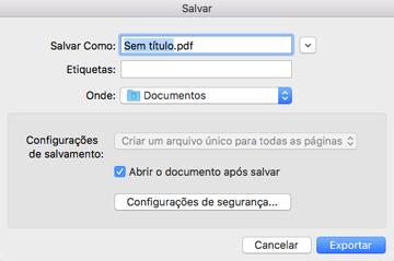 Você vê a janela Salvar arquivo convertido como: 9. Clique no botão Exportar.