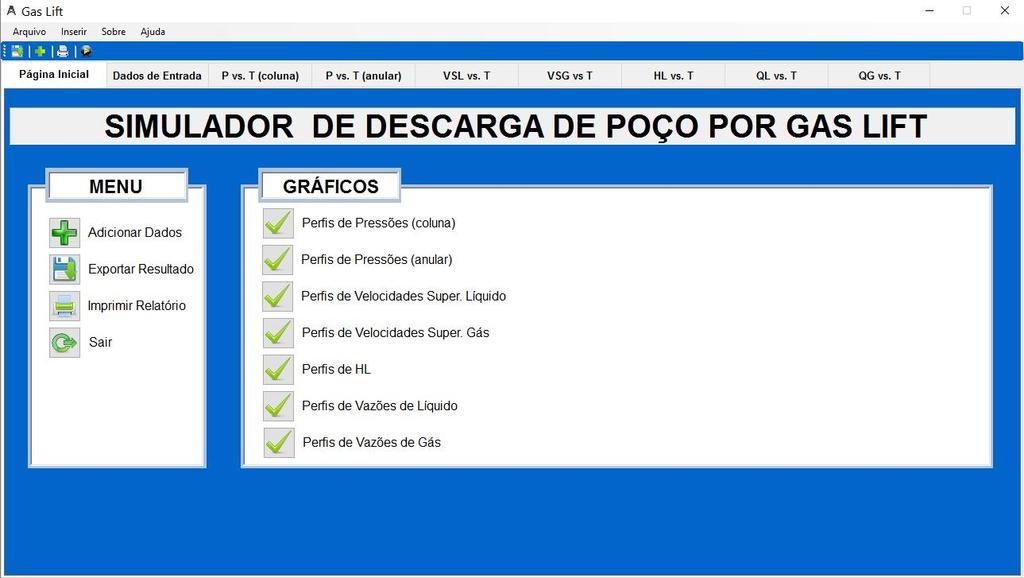 3.1. Interface Gráfica A seguir serão apresentadas as telas que compõe o programa. 3.1.1. Tela Inicial Figura 4.