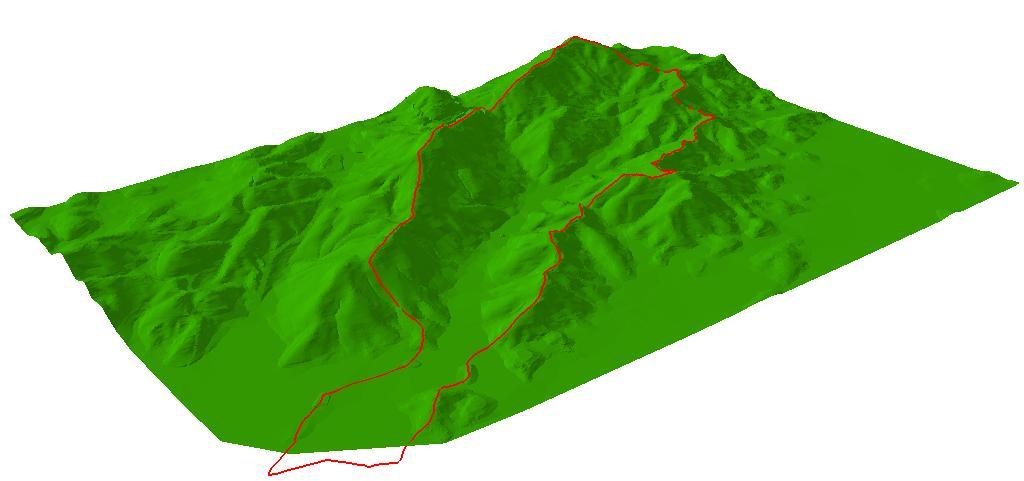 3. MATERIAL E MÉTODO No primeiro momento, foi desenvolvido o Modelo Digital de Elevação (MDE) com resolução espacial de 1 m através da interpolação das curvas de nível e pontos cotados da Base