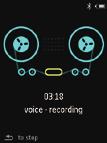 10 Gravações Fazer gravações Com o AZURE, você pode gravar: vozes ou áudio através do microfone embutido; ou programas de rádio quando o rádio é reproduzido no player.