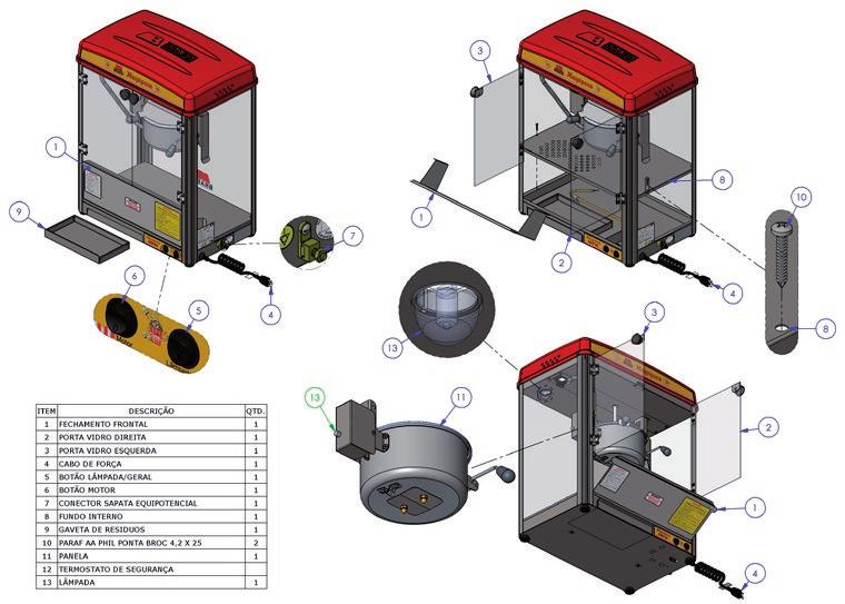 1. Introdução 1.1 Segurança Este equipamento é potencialmente PERIGOSO quando utilizado incorretamente.