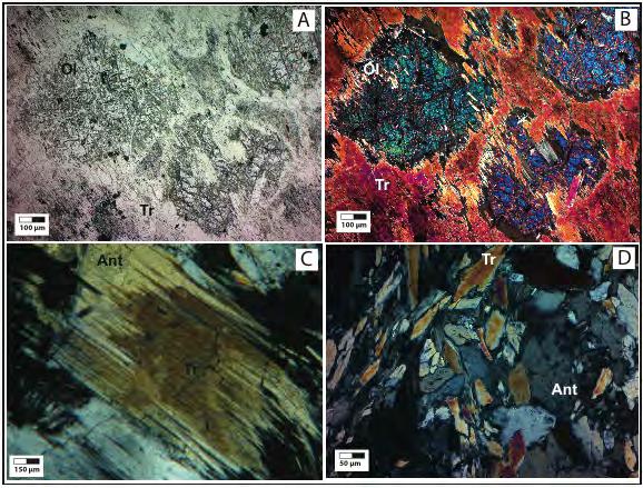 Contribuições às Ciências da Terra Série M, vol.68, 87p. composição mineralógica não muda muito nas diferentes amostras, variando apenas as proporções de seus constituintes.