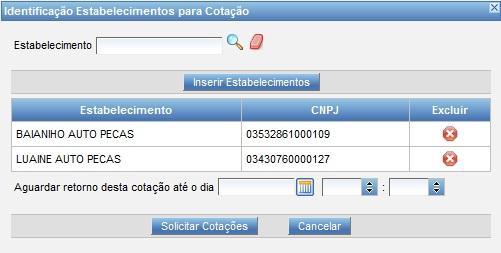 Ao clicar sobre este botão, o sistema reprova todos os itens/serviços selecionados, automaticamente muda o status desses itens/serviços para Reprovado na Grid e coloca a cor deles em vermelho.